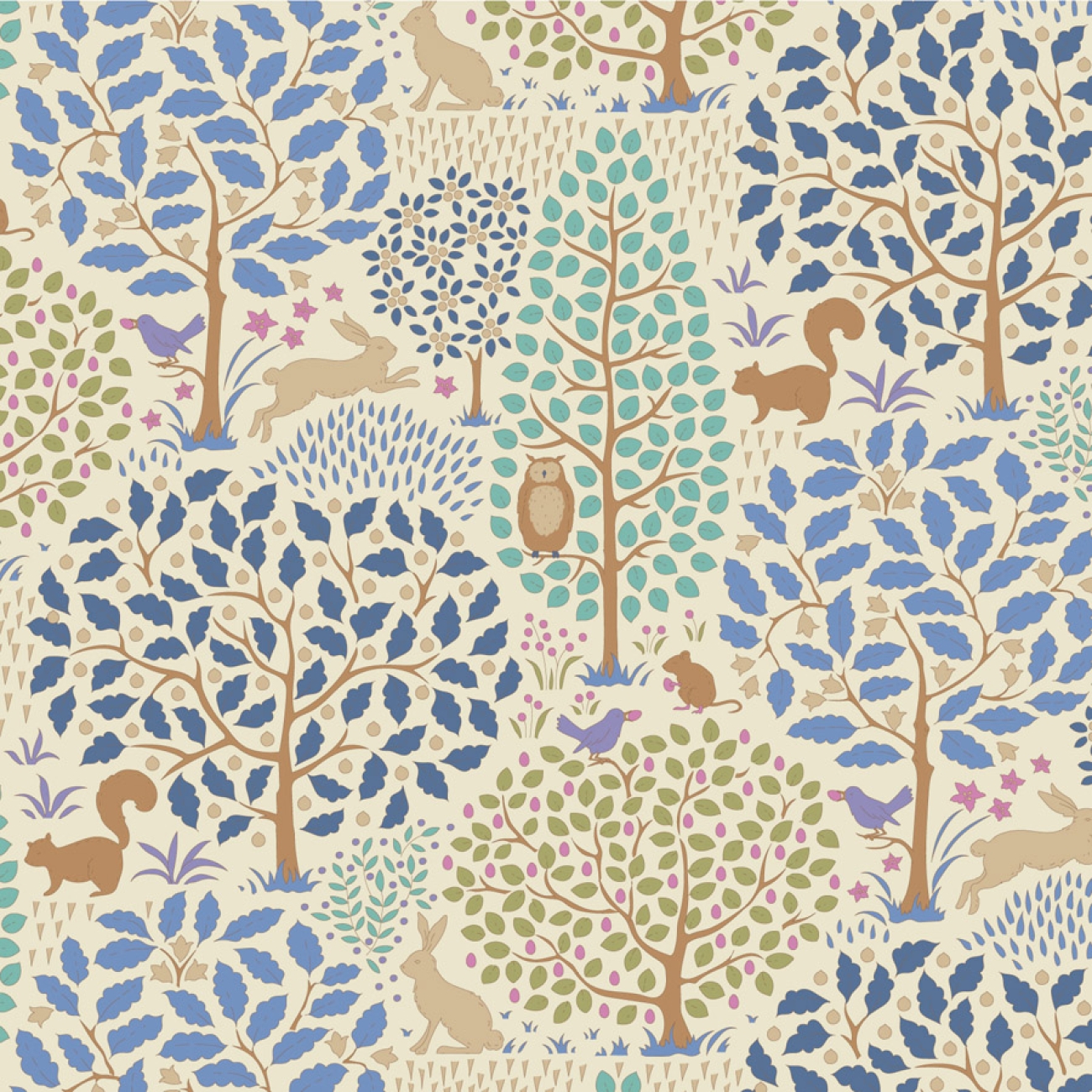 Tilda Patchwork Stoff Baumwolle - Sanctuary - Cool